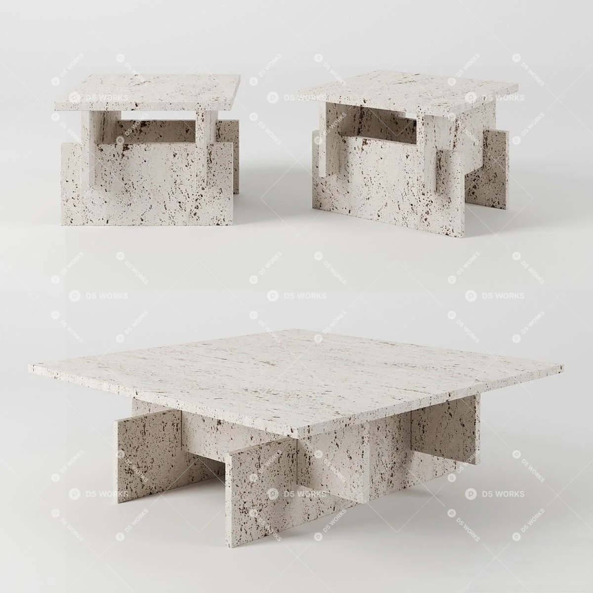 Wabi-Sabi Coffee Table 3d model thumbnail 2