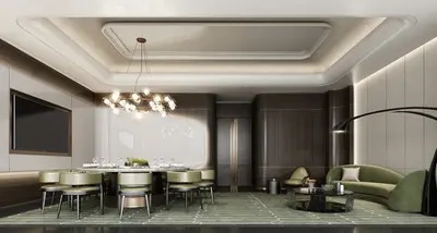 Modern Quiet Luxury Private Dining Room