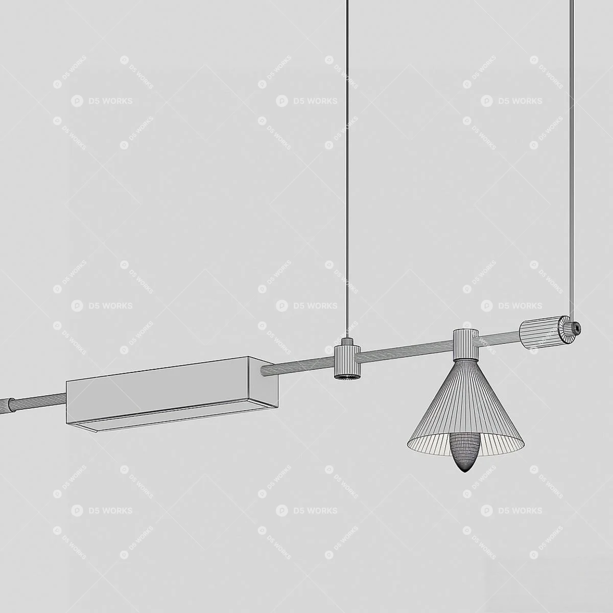 Pendant Light 3d model thumbnail 3