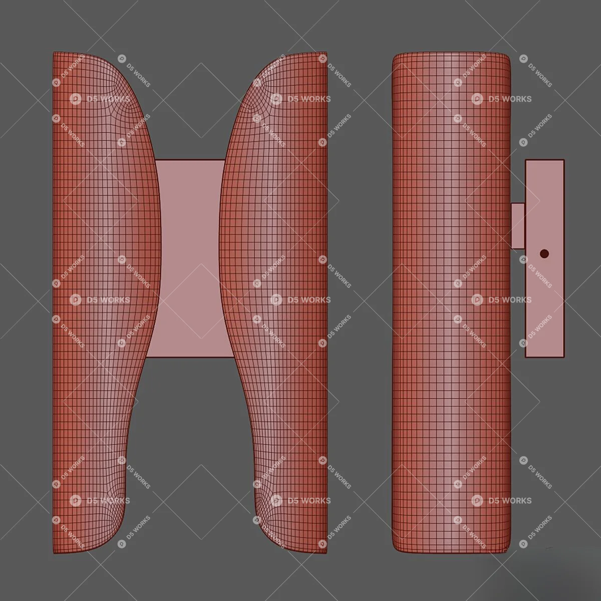Quiet Luxury Wall Lamp 3d model thumbnail 4