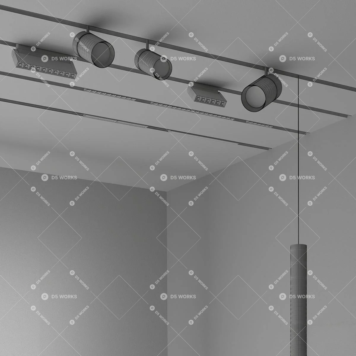Lamp Combination 3d model thumbnail 2
