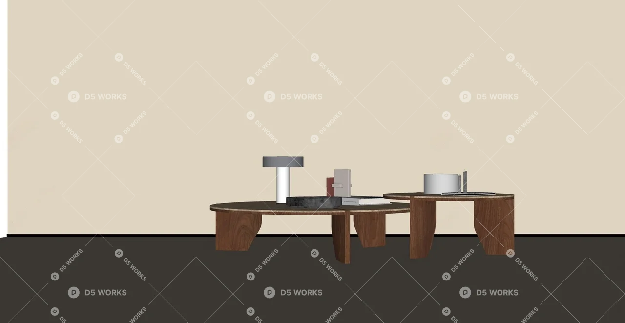Mid-Century Modern Coffee Table 3d model thumbnail 2
