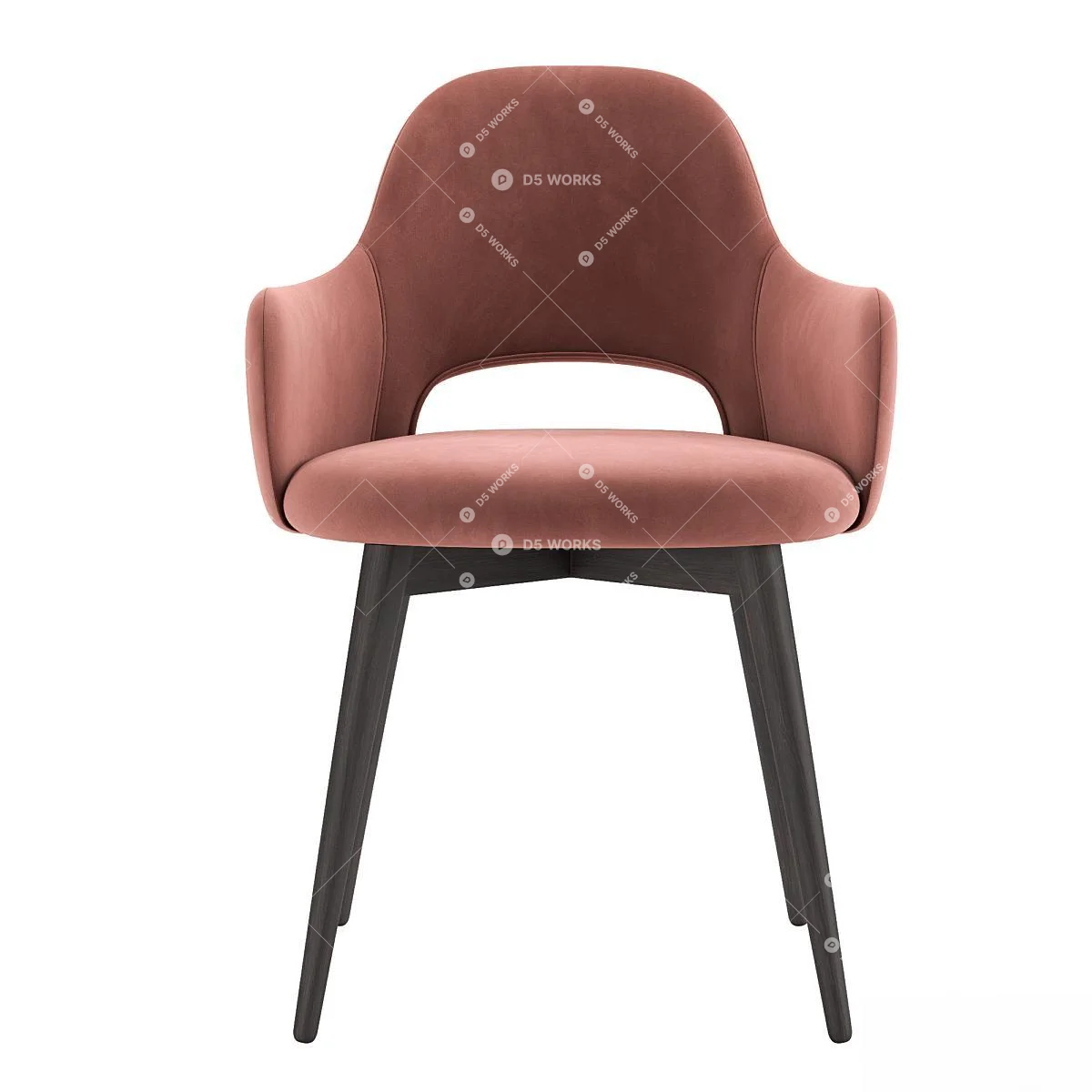 Contemporary Lounge Chair 3d model thumbnail 4