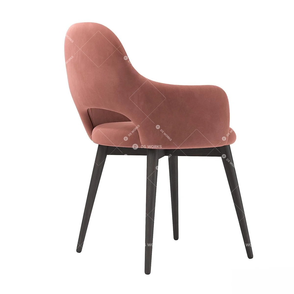 Contemporary Lounge Chair 3d model thumbnail 3