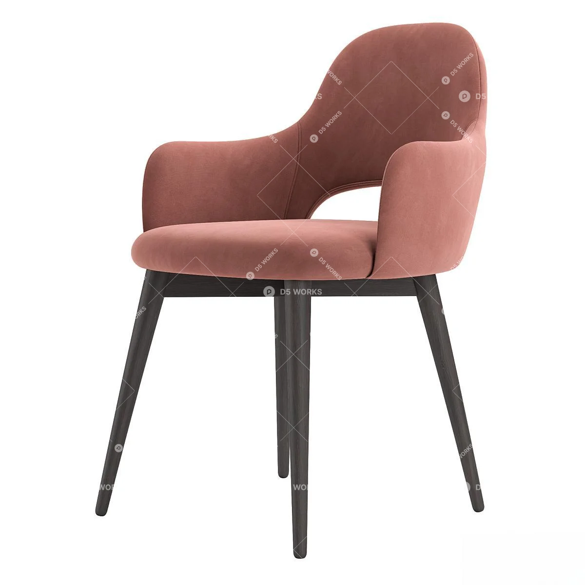 Contemporary Lounge Chair 3d model thumbnail 2
