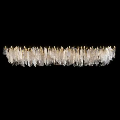 Feathered Glass Chandelier 3d model