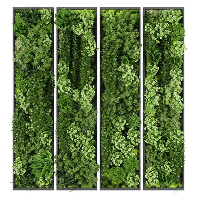 Vertical Green Wall Panel 3d model