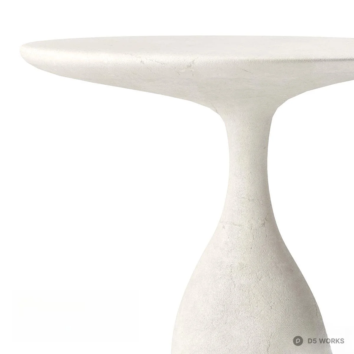 Organic Modern Dining Table 3d model thumbnail 3