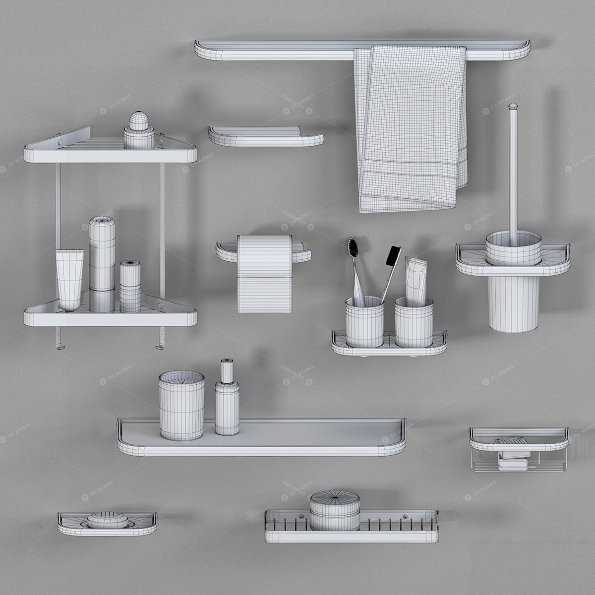 Bathroom Fixtures 3D Models 3
