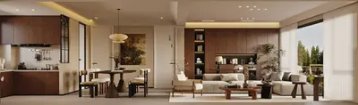 Modern Living & Dining Room