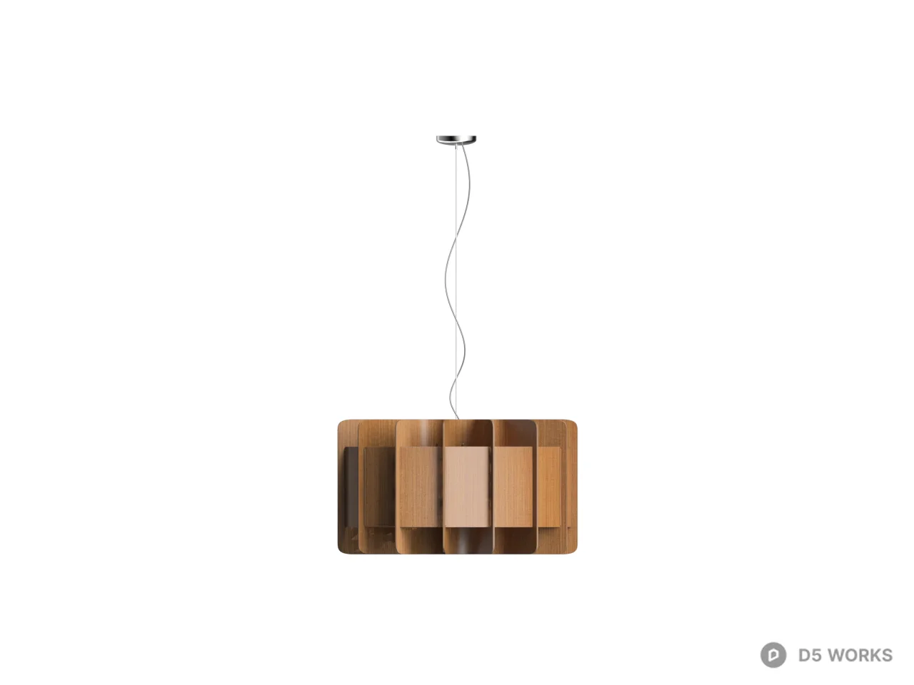 Minimalist Pendant Light 3d model thumbnail 2