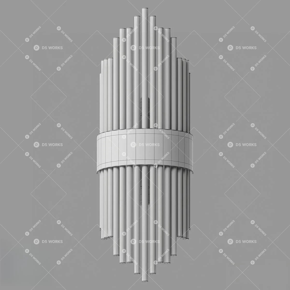 Contemporary Wall Lamp 3d model thumbnail 2
