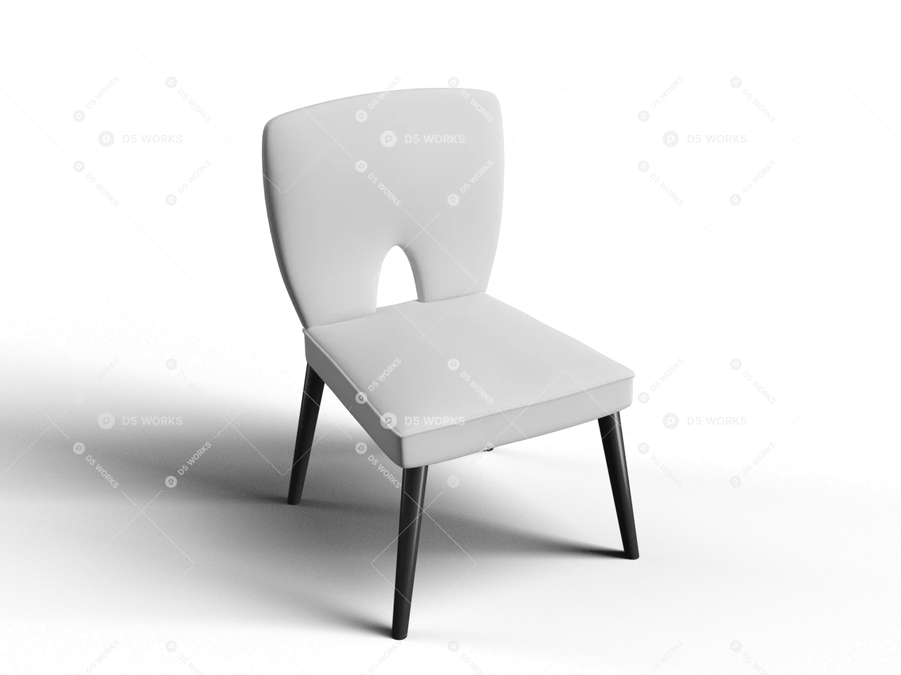 Contemporary Dining Chair 3d model - Image 1