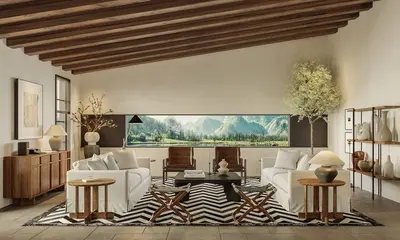 Japanese Villa Living Room
