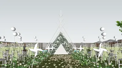 Wedding Photography Studio Setup 3d model