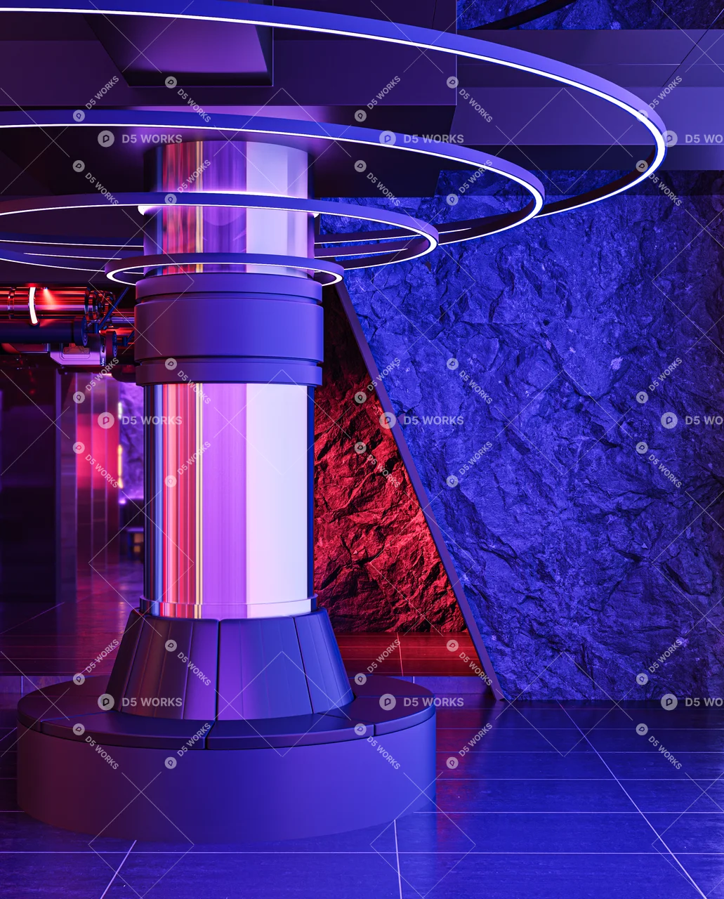 Modern Bar 3d model thumbnail 7