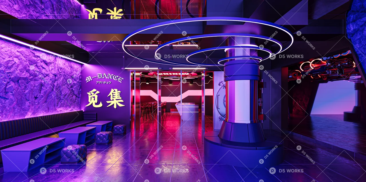 Modern Bar 3d model thumbnail 10