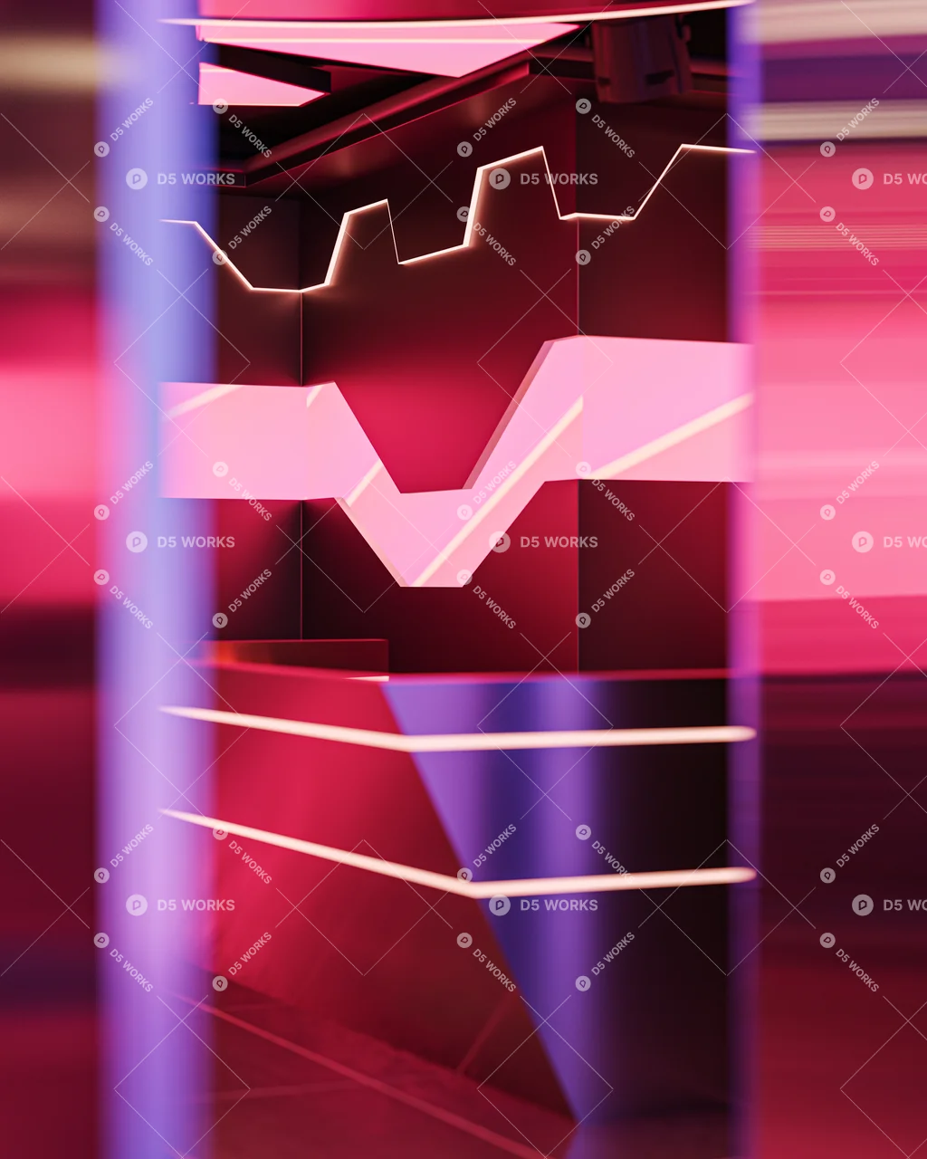 Modern Bar 3d model thumbnail 9