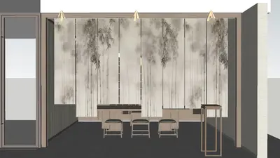 New Chinese Sheer Curtain