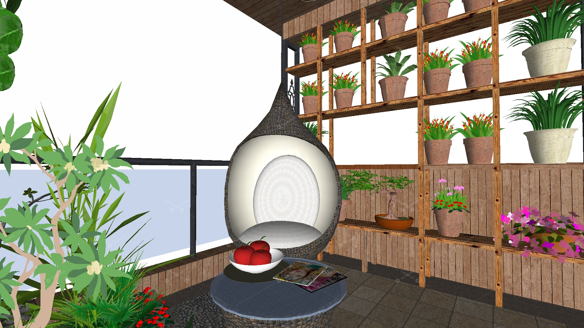 Gardens & Balconies 3D Models 6