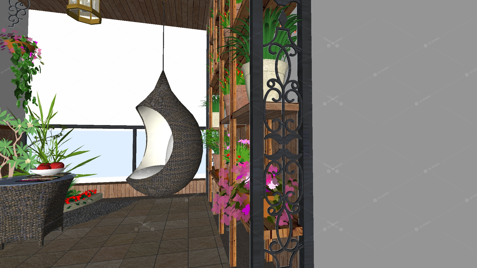 Gardens & Balconies 3D Models 3