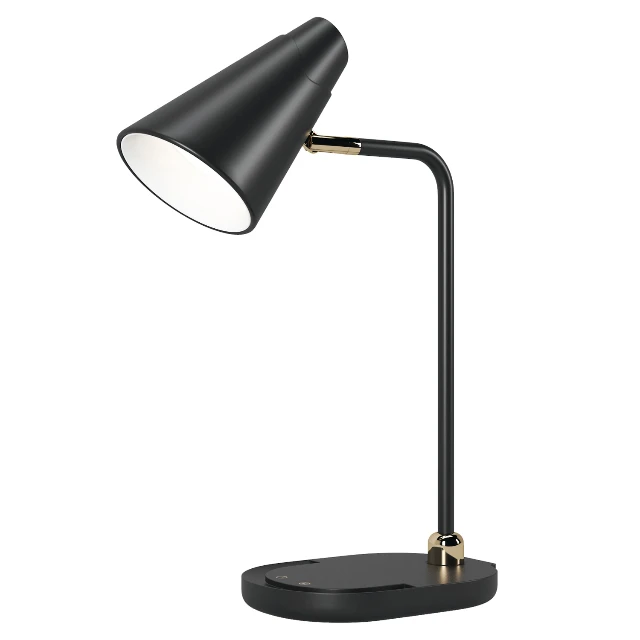 Modern Matte Black Adjustable Desk Lamp 3d model