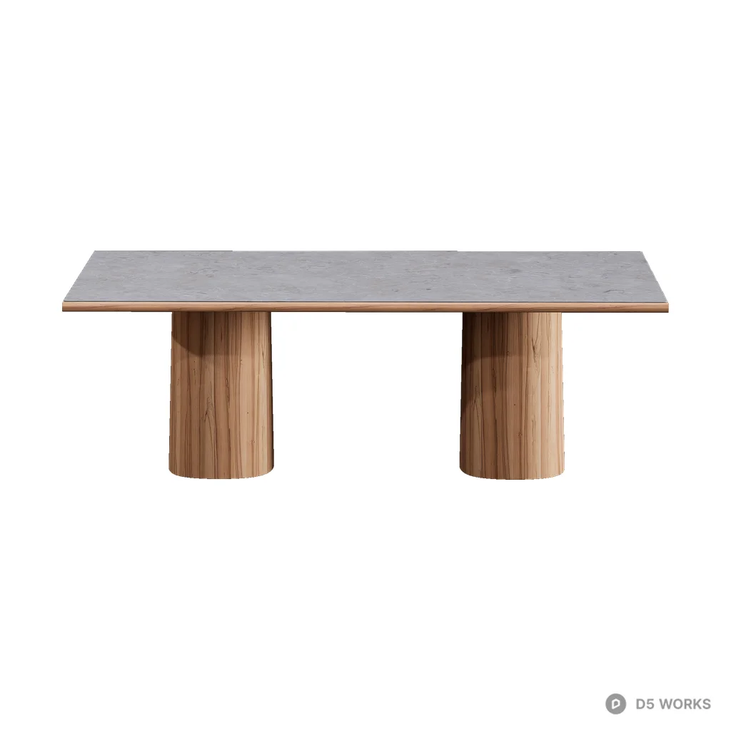 Giro Dining Table 01 3d model - Image 1