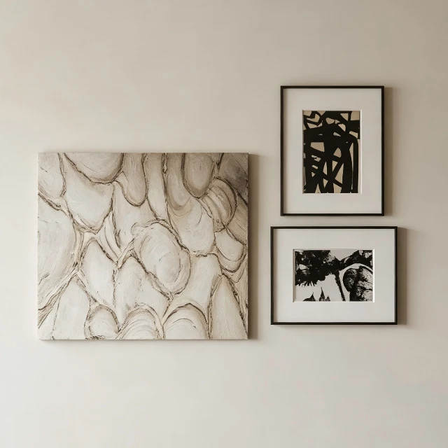 Modern Abstract Gallery Wall Art Set 3d model