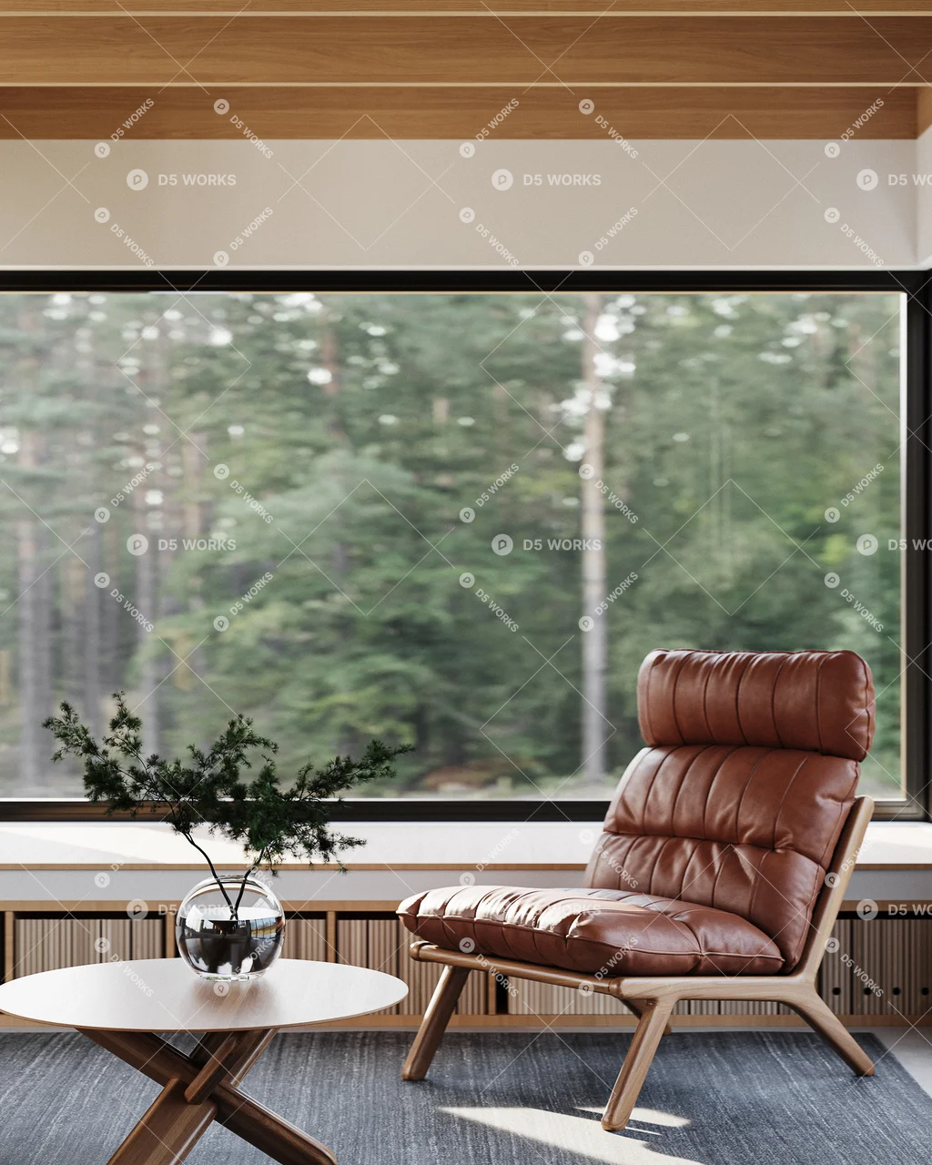 Living & Dining Room 3d model thumbnail 10