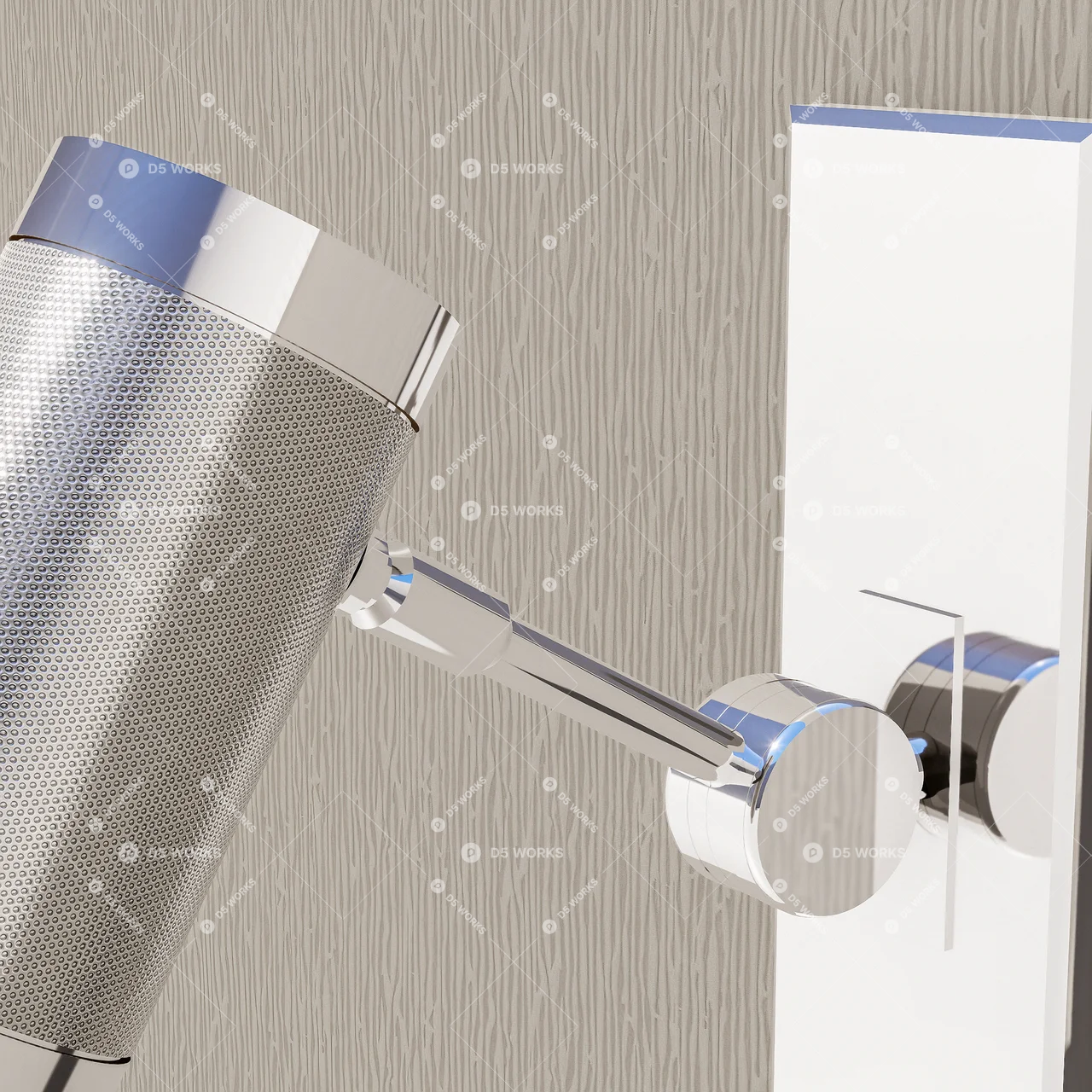 Adjustable Modern Wall Lamp 3d model thumbnail 6