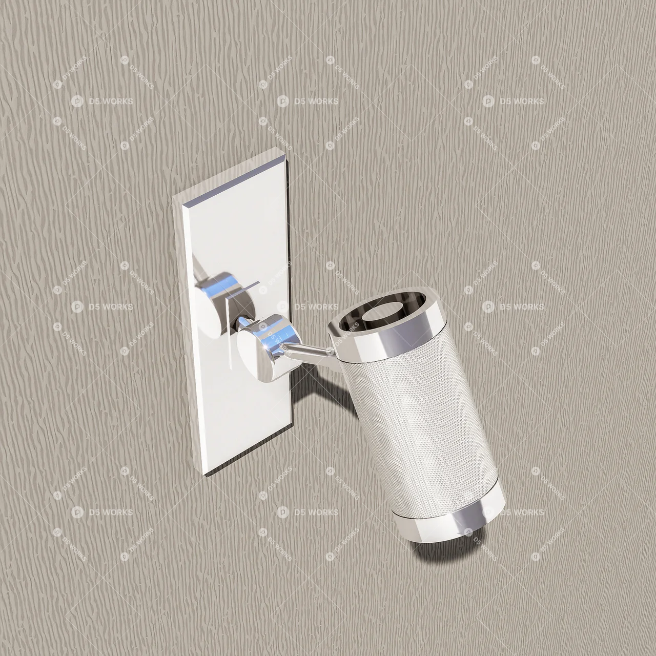 Adjustable Modern Wall Lamp 3d model thumbnail 7
