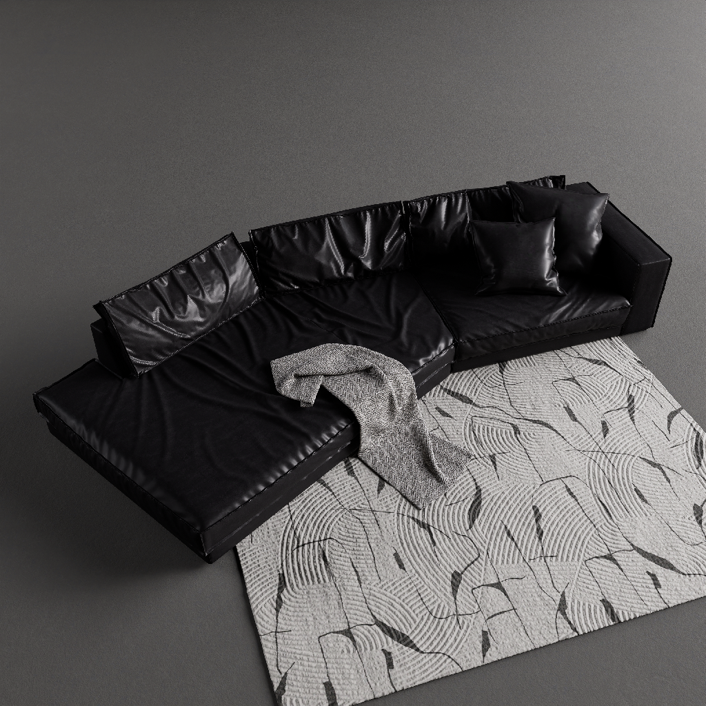 Italian Irregular-shaped Sofa
