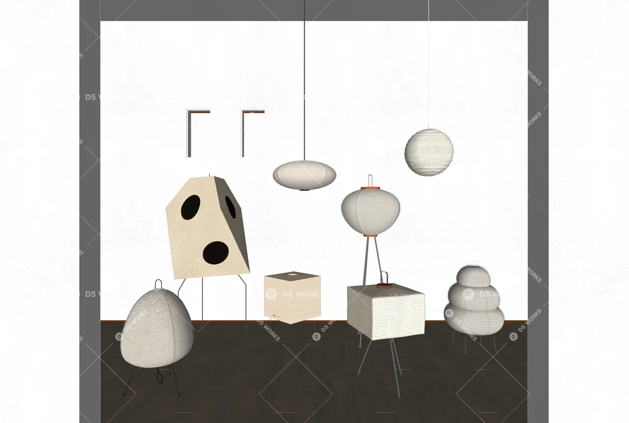 Lamp Combination 3d model thumbnail 2