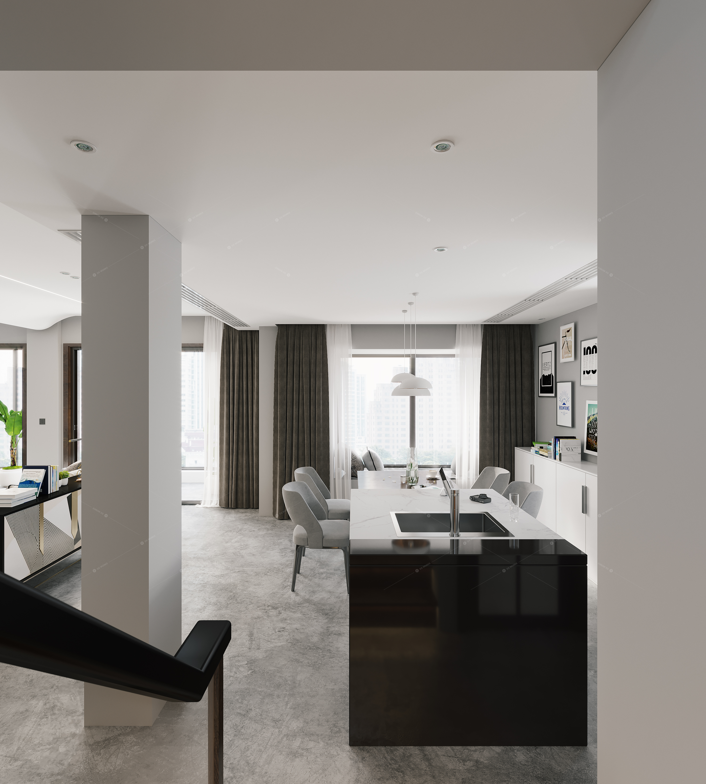 Living & Dining Rooms 3D Models 2