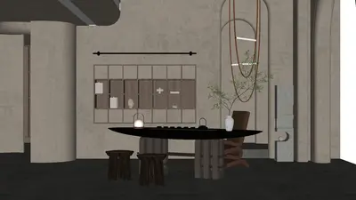 Minimalist Study Room