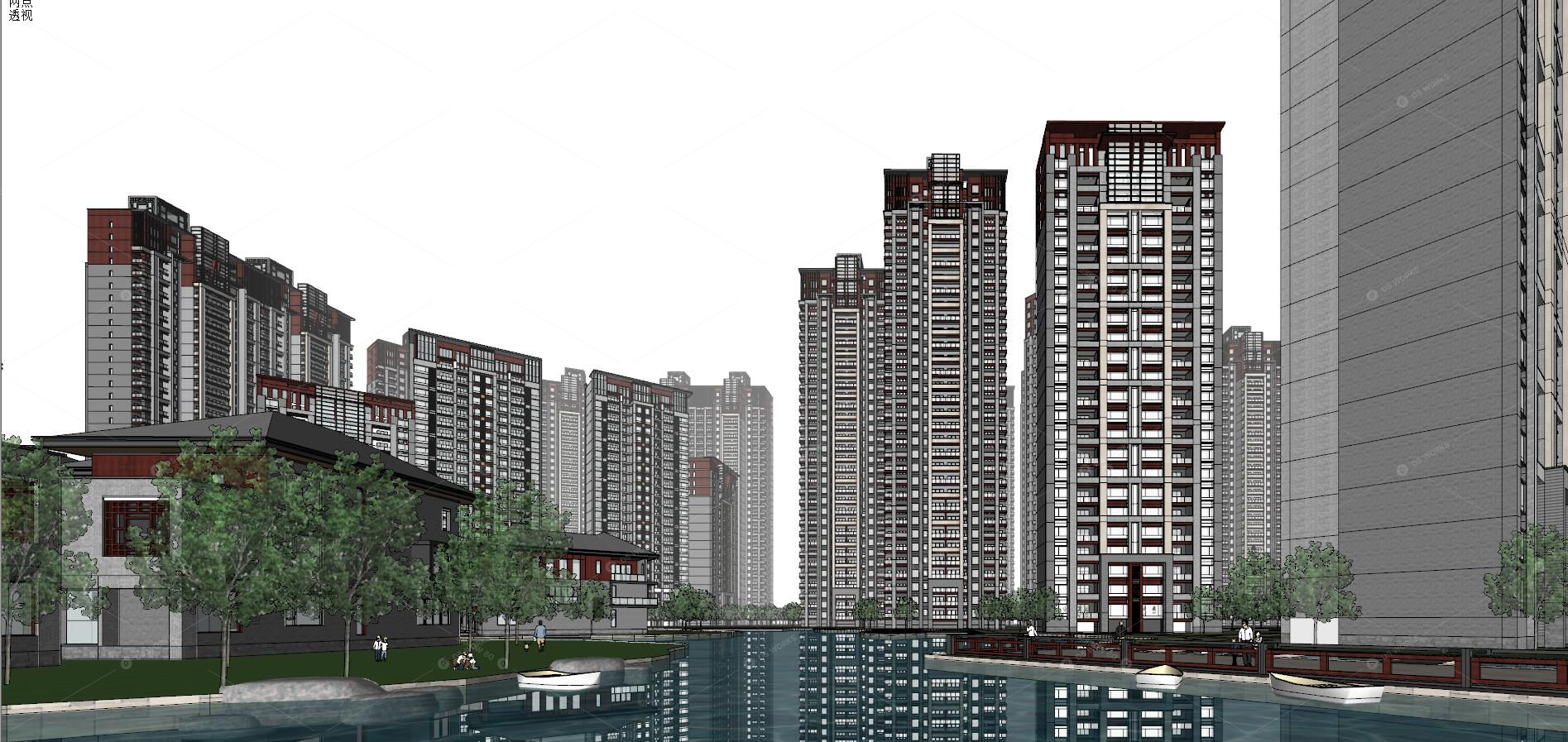 Courtyard Landscape 3D Models 4