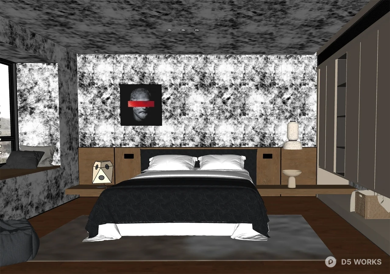 Home Bedroom 3d model thumbnail 2