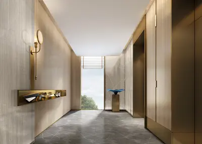 Modern Hotel Corridor