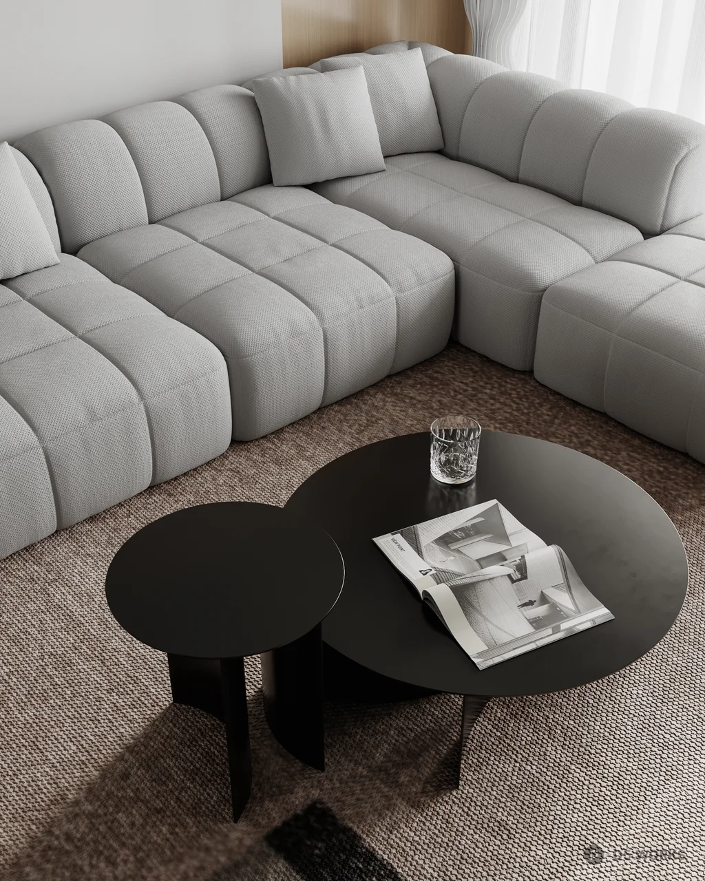 Iridescent Acrylic Coffee Table 3d model thumbnail 10