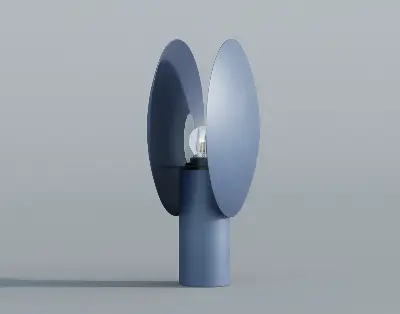 Minimalist Blue Table Lamp 3d model