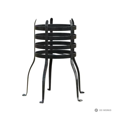 Medieval Wrought Iron Fire Basket Brazier 3d model - Image 1