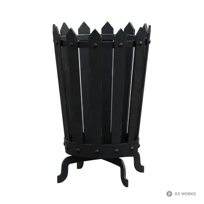 Gothic Medieval Iron Brazier 3d model - Image 1