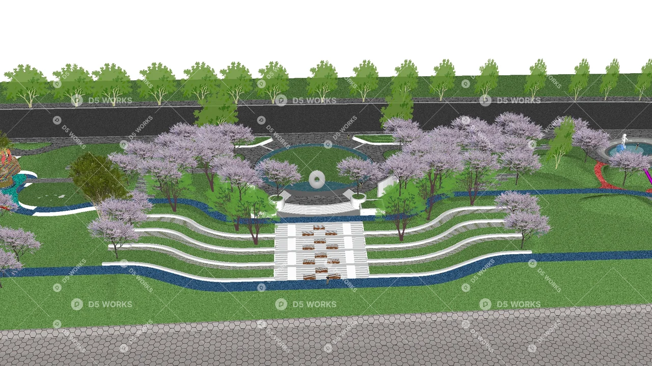 Park 3d model thumbnail 3