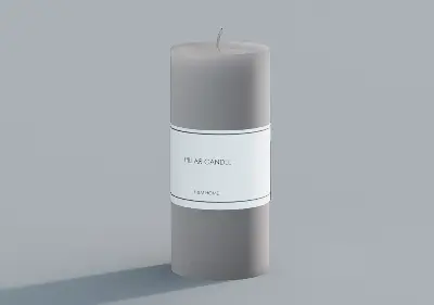 Modern Candle & Holder