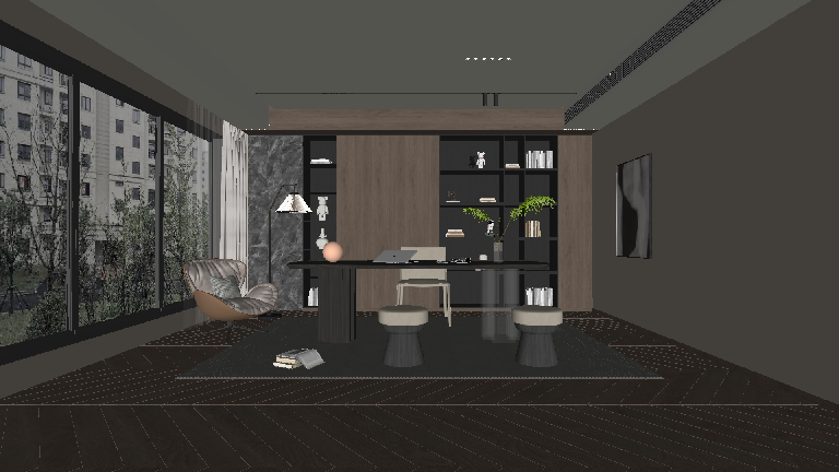 Modern Study Room