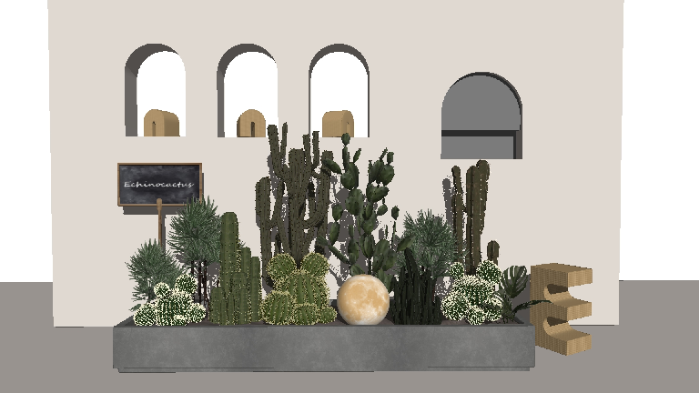 Modern Potted Plant
