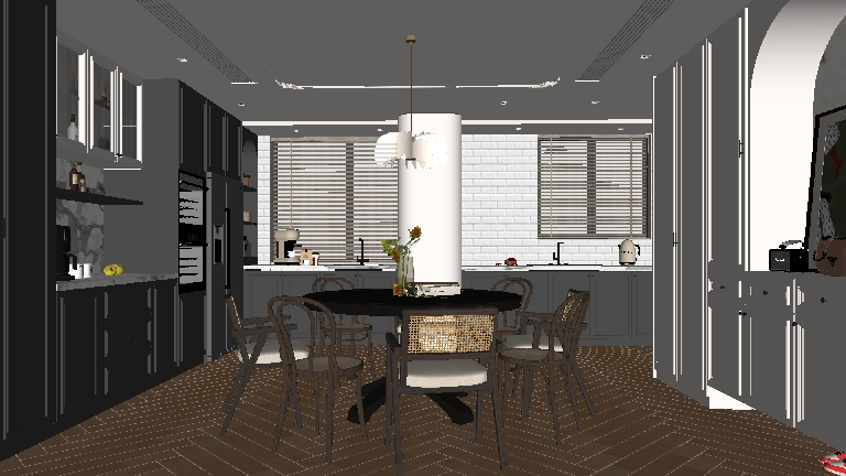 Mid-Century Modern Dining Room (Home)