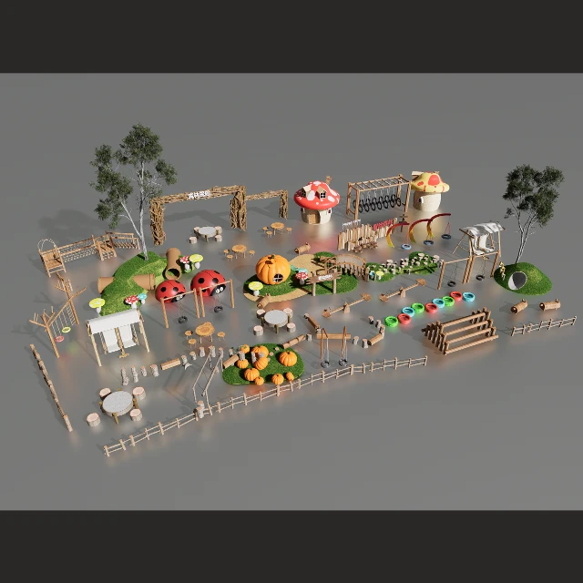 Fantasy Forest Adventure Ride Combination 3d model