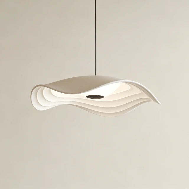 Modern Organic Wavy Pendant Light 3d model