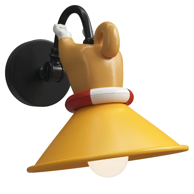 Whimsical Shiba Inu Butt Wall Sconce 3d model